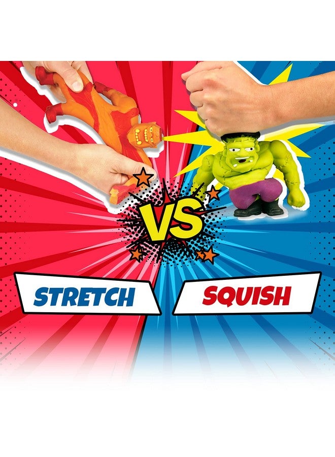 Squishy Monster 6 Inch (3 Stretchy Toys Assorted) Stretch Action Figures & Bendy Toys For Kids. Stress Relief Fidget Toys. Anger Management Toys. Superhero Party Favors. 43063S