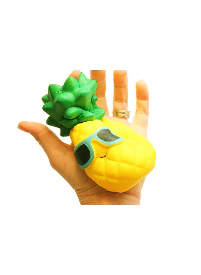 Large Pineapple Squishy Slow Rise Fruit Food Face Sensory Stress Fidget Toy
