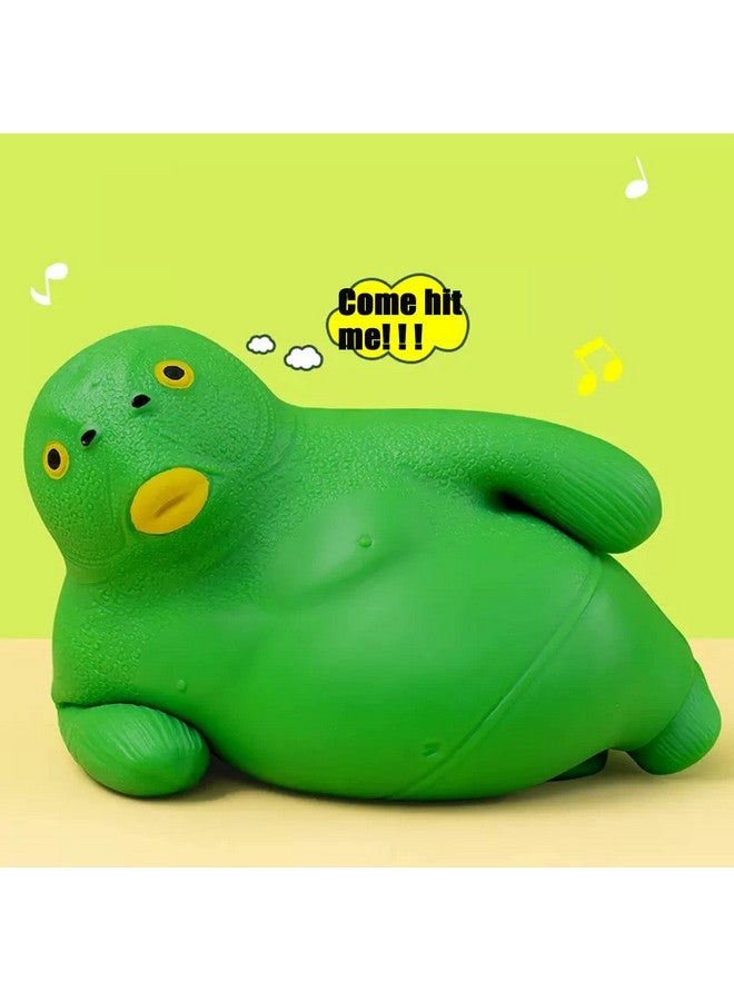 Green Head Fish Toy Decompress And Squeeze Stress Toy Figure For Adults Relief Antianxiety Mini Gadget To Relax (Small)