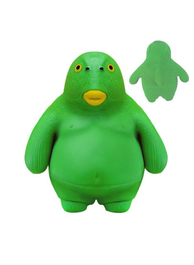 Green Head Fish Toy Decompress And Squeeze Stress Toy Figure For Adults Relief Antianxiety Mini Gadget To Relax (Small)