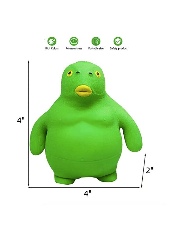 Green Head Fish Toy Decompress And Squeeze Stress Toy Figure For Adults Relief Antianxiety Mini Gadget To Relax (Small)