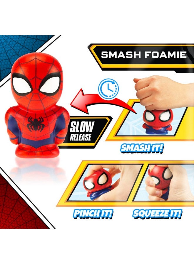 Marvel Avengers Superhero Foam Ball 5.5 (1 Spiderman) Squishy Toy Figure Action Hulk Captain America Iron Man & Black Panther. Fidget Stress Ball For Kids A68211S