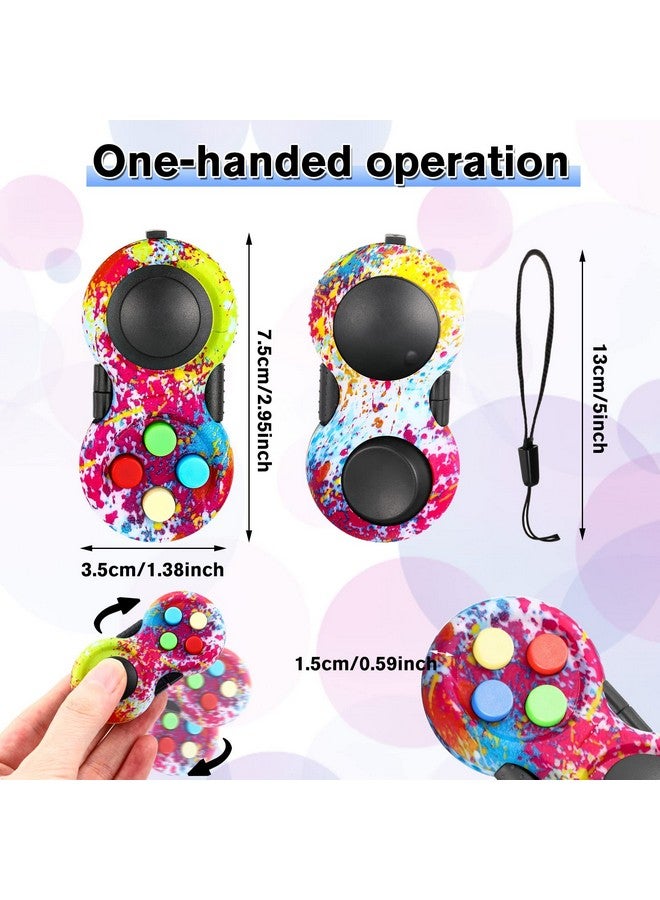 12 Pcs Pad Toys Game Controller Toys Retro Classic Handheld Fun Pad Packs Classic Sensory Toys For Kids Adult Anxiety And Stress Relief(Mixed Style)