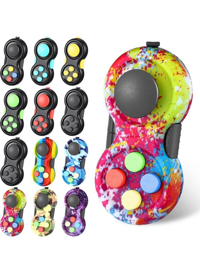 12 Pcs Pad Toys Game Controller Toys Retro Classic Handheld Fun Pad Packs Classic Sensory Toys For Kids Adult Anxiety And Stress Relief(Mixed Style)