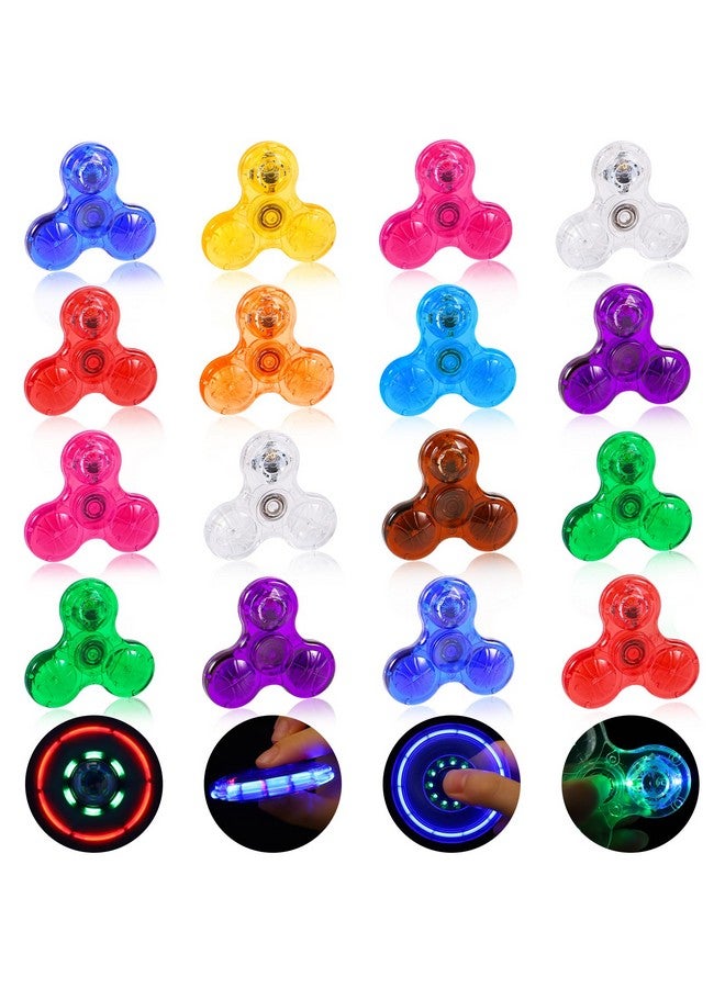 Mini Fidget Spinners 16 Pcs Led Light Up Fidget Spinners For Kids 412 Party Favors Goodie Bag Stuffers Glow In The Dark Party Supplies Classroom Prizes Return Gifts