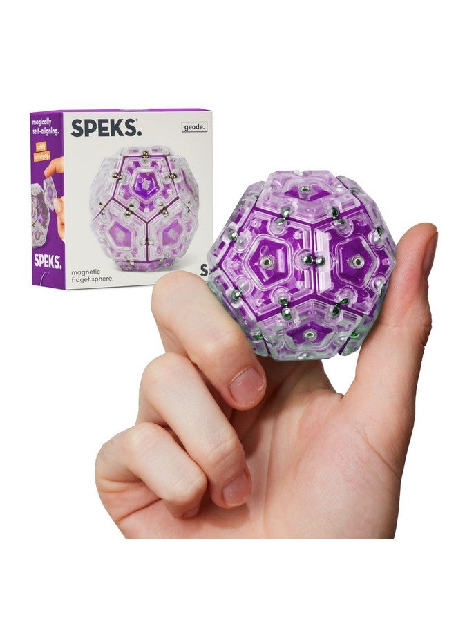 Geode Sphere Magnetic Fidget Toy For Adults Quiet Adult Sensory Toy For Stress Relief & Anxiety Office Desk Adhd Tool Stocking Stuffer & Top Gadget Gift Idea Quartz 12Piece Set