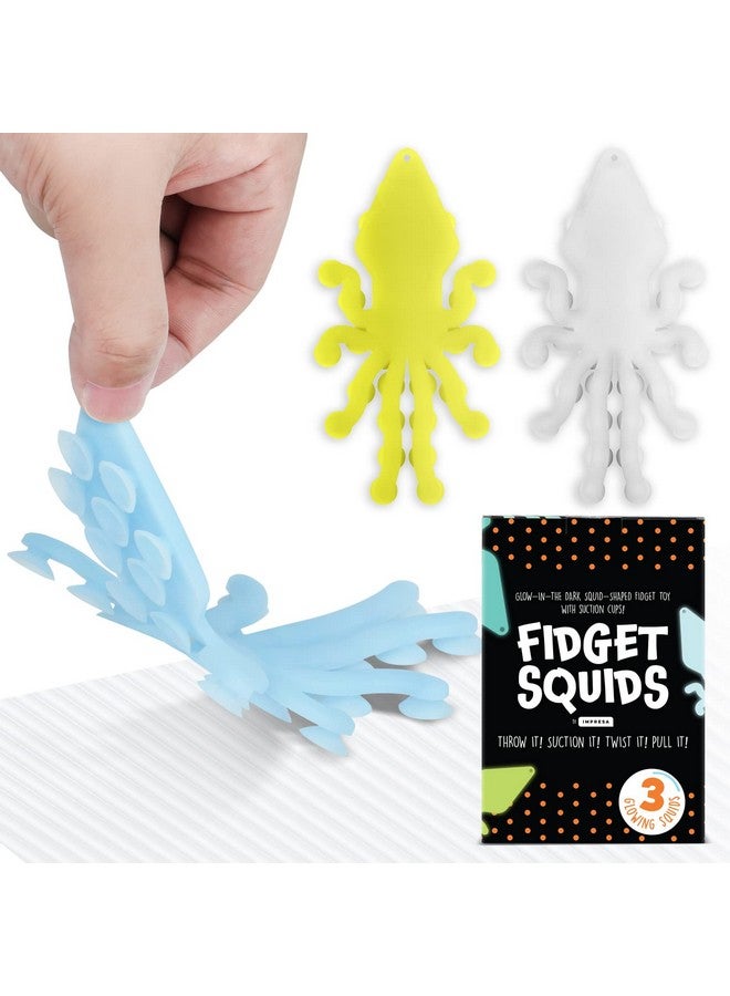 [3 Pack] Fidget Toys Pack Glowinthedark Sensory With Suction Cups Anger Management Toys Stick To Any Surface Stretchy Fidget Packs For Stress Relief Relax With Fidget Toy Pack