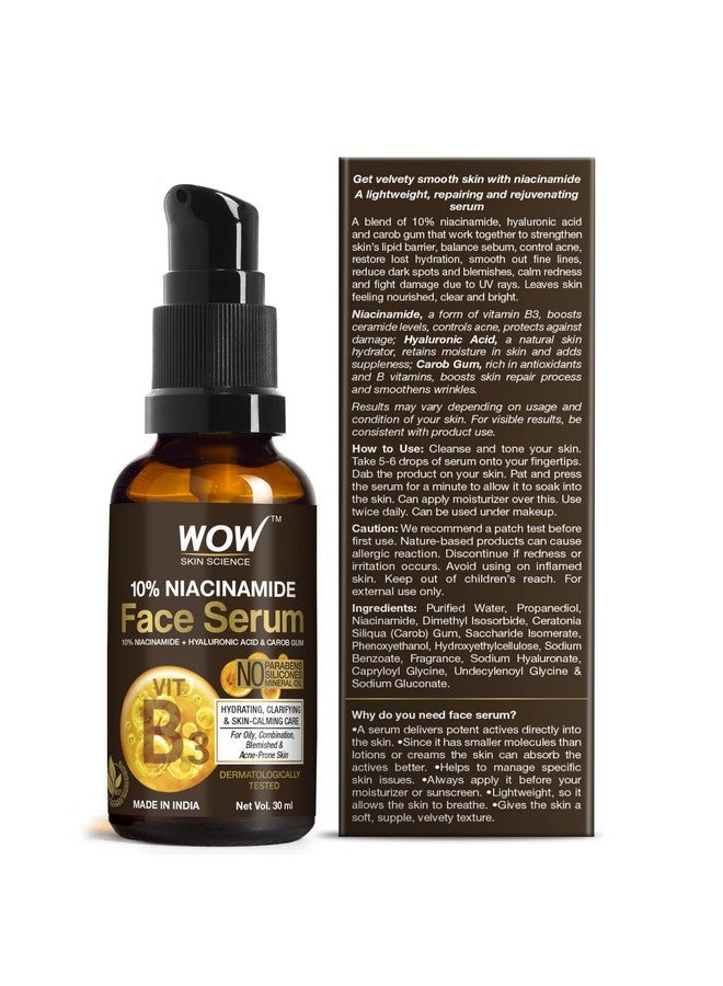 10% Niacinamide Serum For Blemishes Oil Control & Acne Spots 30Ml