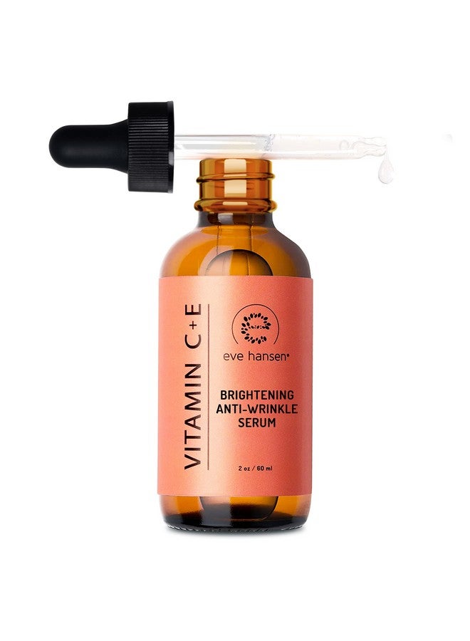 Vitamin C Serum For Face (2 Oz) Facial Serum With Natural Organic Hyaluronic Acid Vitamin E And Aloe Vera Brighten Reduce Appearance Of Wrinkles Fine Lines And Dark Spots