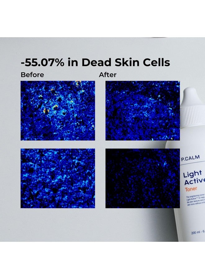 Light Active Toner 6.7 Fl.Oz Vegan Hyperpigmentation Dark Spot Correction Facial Toner For Sensitive Skin Korean Skincare
