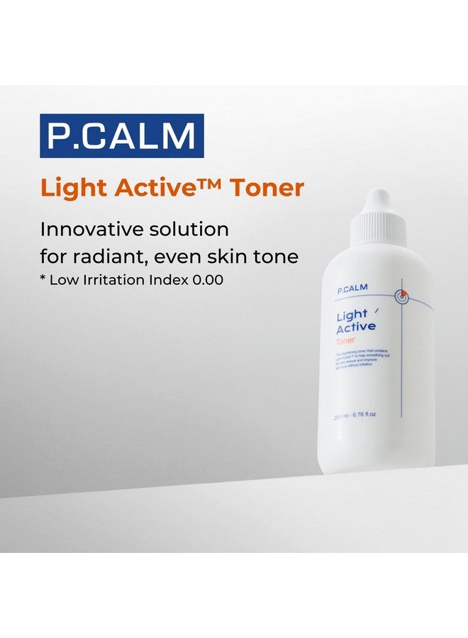 Light Active Toner 6.7 Fl.Oz Vegan Hyperpigmentation Dark Spot Correction Facial Toner For Sensitive Skin Korean Skincare