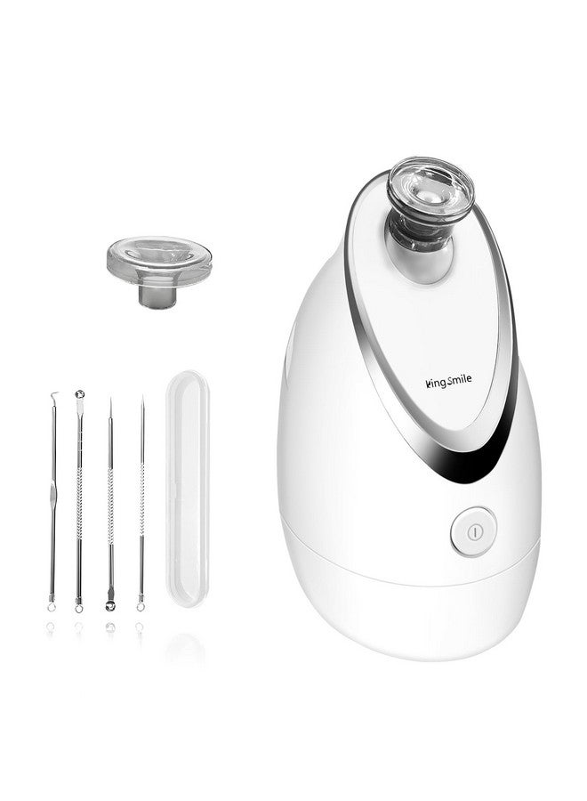 Face Steamer Nano Facial Steamer For Sinuses & Unclogs Pores Hot Steam Vaporizer For Home Facial Spa Face Humidifier For Clear Blackheads Acne Deep Clean 4 Piece Stainless Steel Skin Kit