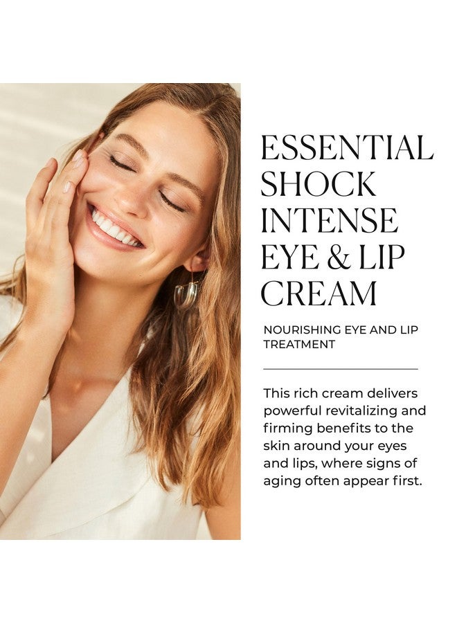 Essential Shock Intense Eye & Lip Cream Nourishing Eye & Lip Treatment Firms Rejuvenates & Revitalizes For All Skin Types 0.5 Oz