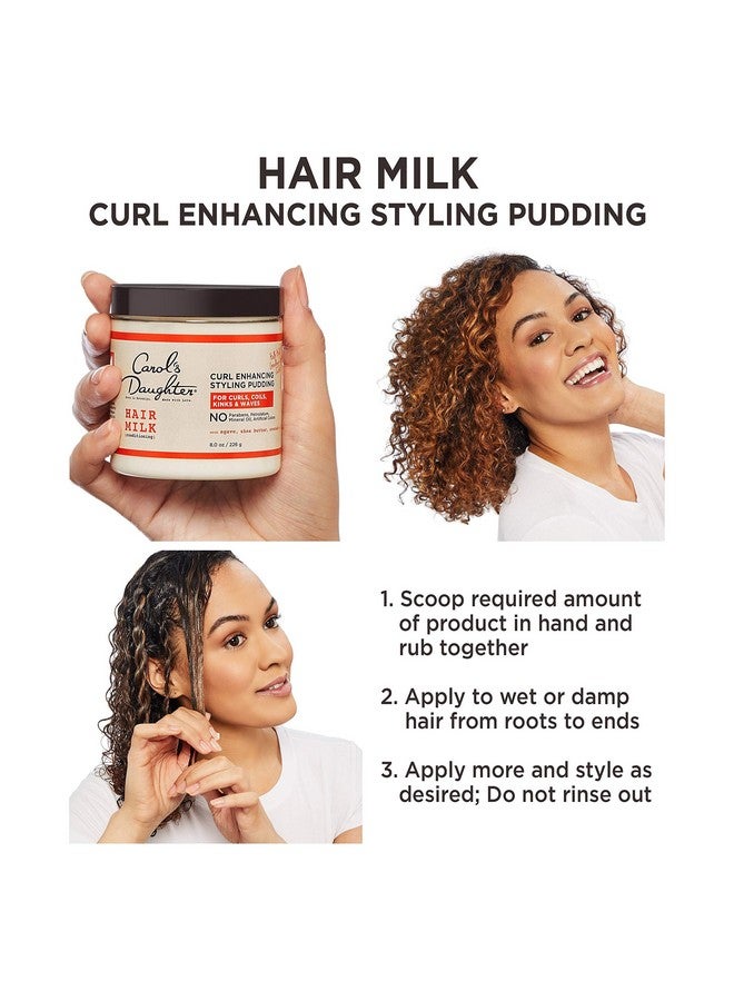 Carol’S Daughter Hair Milk Styling Pudding For Curls Coils And Waves With Agave And Avocado Oil Paraben Free Defining Curl Cream 8 Oz