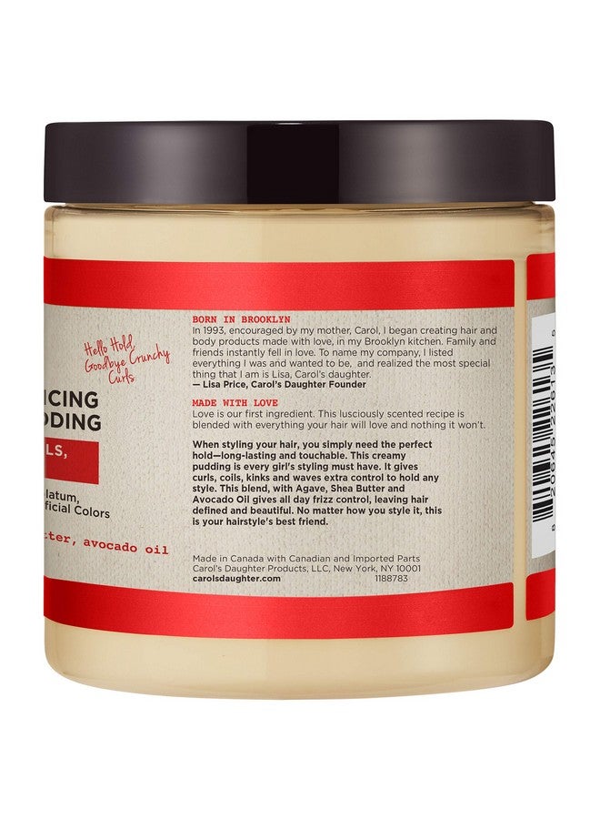 Carol’S Daughter Hair Milk Styling Pudding For Curls Coils And Waves With Agave And Avocado Oil Paraben Free Defining Curl Cream 8 Oz