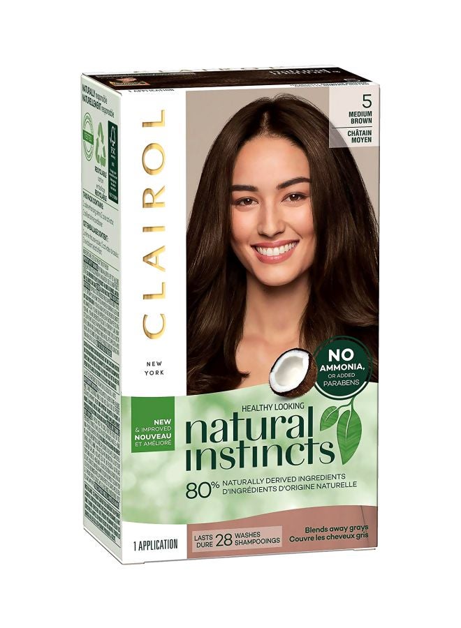 Natural Instincts Temporary Hair Colour 5 Medium Brown