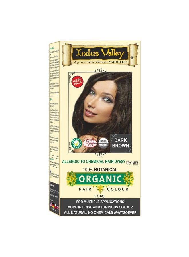 100% Botanical Dark Brown Hair Color Dermatologist Recommended Safe For Pregnent & Lactating Mother (120G)