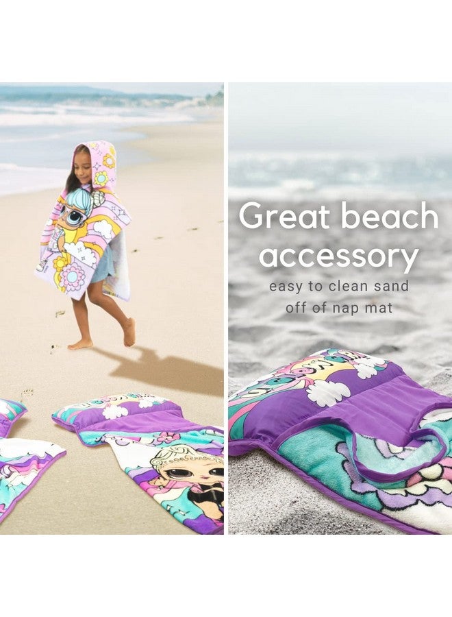 Lol Surprise! 24(W) X 45(L) Soft Toddler Nap Mat With Pillow And Blanket Perfect For Preschool Daycare And Travel (100% Official Licensed Product)