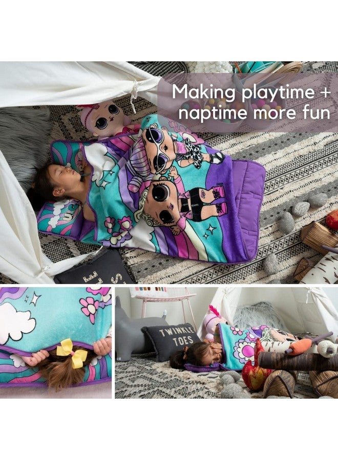 Lol Surprise! 24(W) X 45(L) Soft Toddler Nap Mat With Pillow And Blanket Perfect For Preschool Daycare And Travel (100% Official Licensed Product)