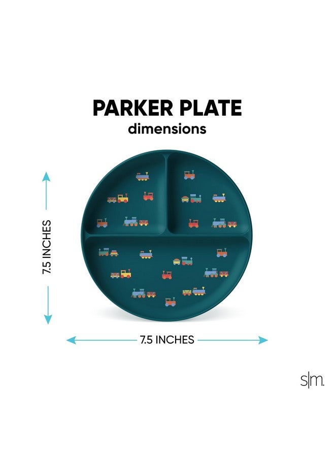 Disney Silicone Plate For Baby And Toddler Divided And Microwave Safe Plates For Kids Parker Collection Minnie Mouse Rainbows