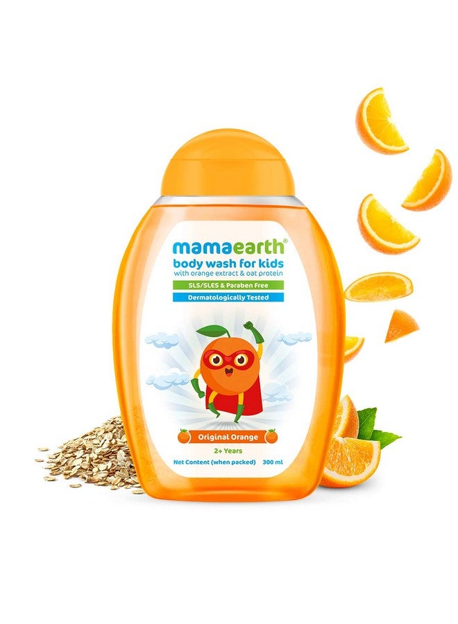 Original Body Wash For Kids With Oat Protein 300 Ml Orange 1 Count