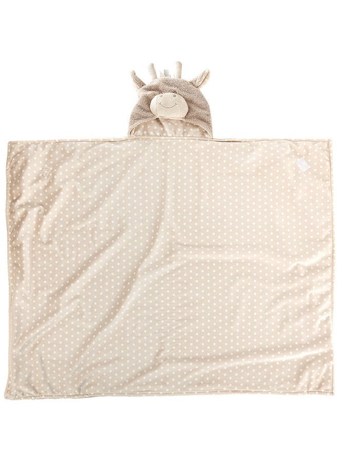 Terry Plush Hooded Bath Towel Giraffe 024 Months