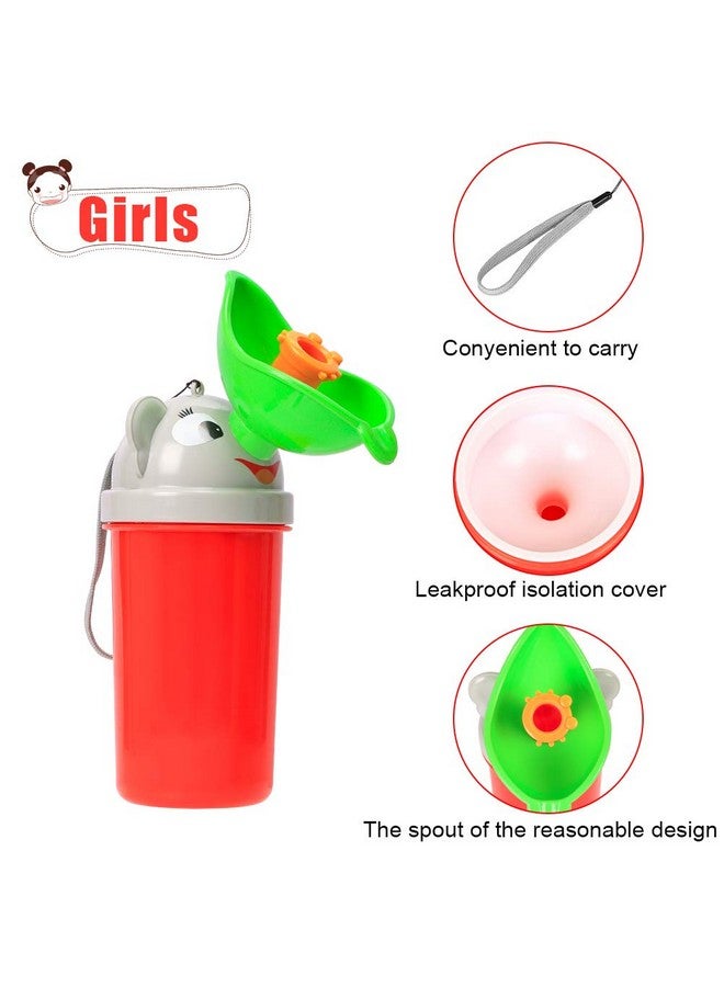 Portable Baby Child Potty Urinal Emergency Urinal Toilet For Camping Car Travel And Kid Potty Pee Training (Girls)