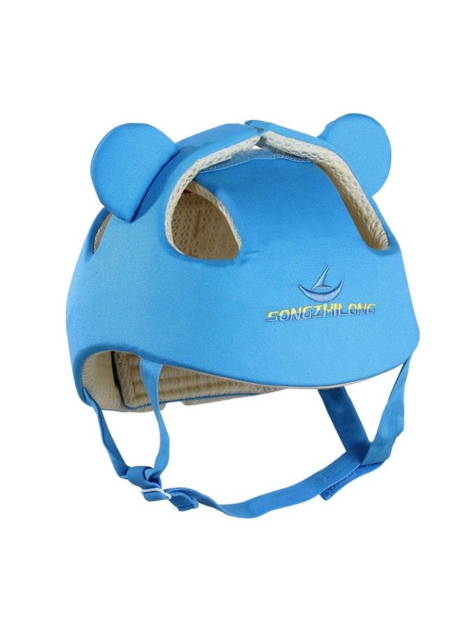 Baby Infant Toddler Helmet Safety Headguard Head Protective Cushion Children Adjustable Safety Helmet Hat Harnesses Cap Kid Child Crawl Walk Playing (Blue)