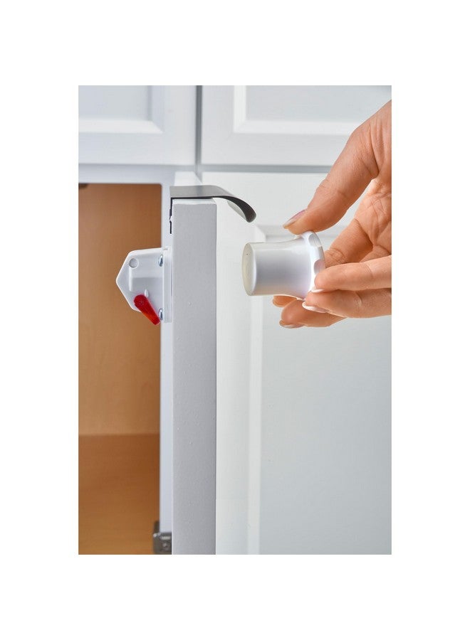 Revalock Magnetic Childsafe Cabinet Security System Set To Baby Proof Cabinet Drawers And Doors 5 Locks And 2 Keys Ral1011