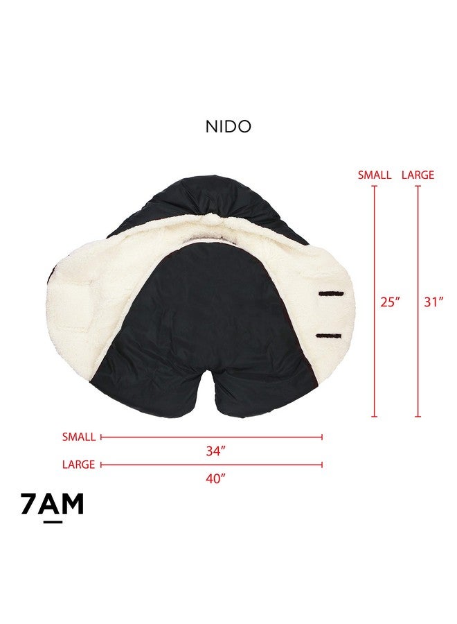 7Am Baby Car Seat Blanket Multifunctional Car Seat Cover For Baby Boy & Girl Winter Stroller & Car Seat Swaddle Blankets For Babies Microfleece & Plush Lined Warm Carseat Cover Nido (Small)