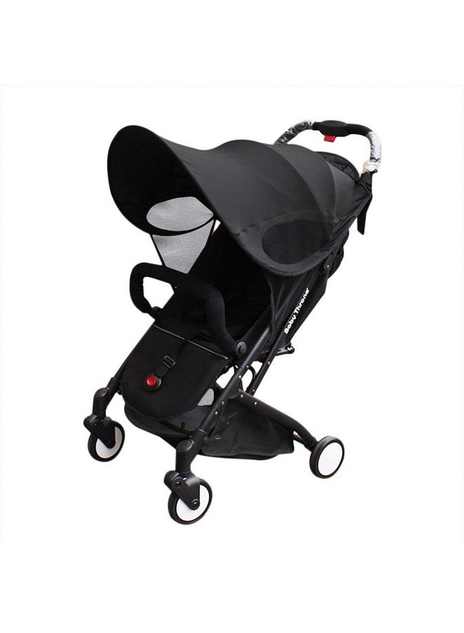 Baby Stroller Sun Shade Sun Protection Pram For Strollers Car Seats Pushchair Buggy Sunshade Parasol Sun Rain Canopy Cover Protection Stroller Accessories Awning Antiuv Umbrella Sun Shade (Black)