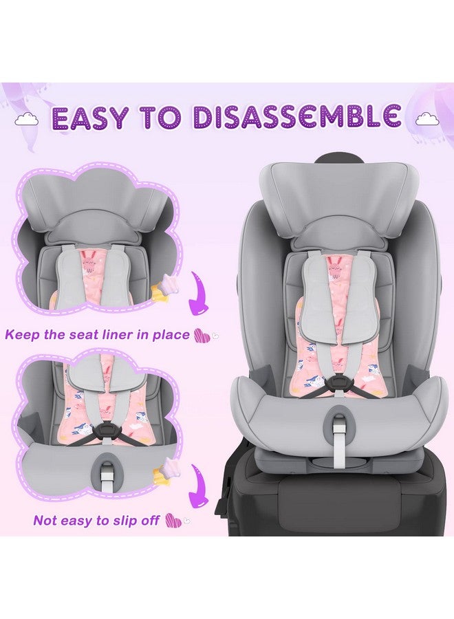 2 Pcs Baby Gel Car Seat Cooler Pad Breathable Ice Seat Cooler Mat Universal Car Seat Cooler Pad For Babies Multifunctional Baby Stroller Seat Liners Baby Cushion Chair (Rabbit Seahorse)