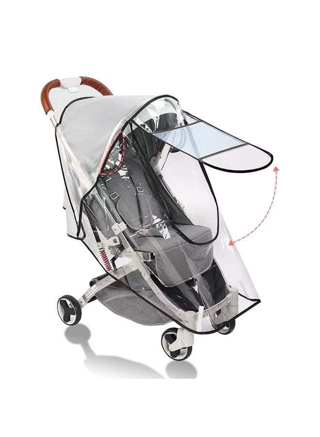 Stroller Rain Cover Universal Stroller Cart Umbrella Rain Cove Accessory For Babies Winter Windproof Waterproof Dustproof And Snowproof