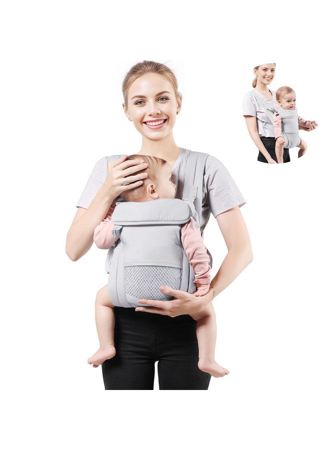 Baby Carrier Newborn To Toddler Cozy Baby Wrap Carrier(730Lbs) Easily Adjustable Toddler Carrier Lightweight Baby Holder Carrier Baby Sling Carrier All Positions Baby Chest Carrier Grey