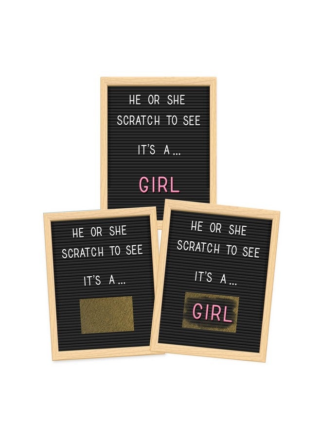 Its A Girl Letter Board Gender Reveal Scratch Off Scratcher Lottery Tickets Cards Family Friends 25 Pack