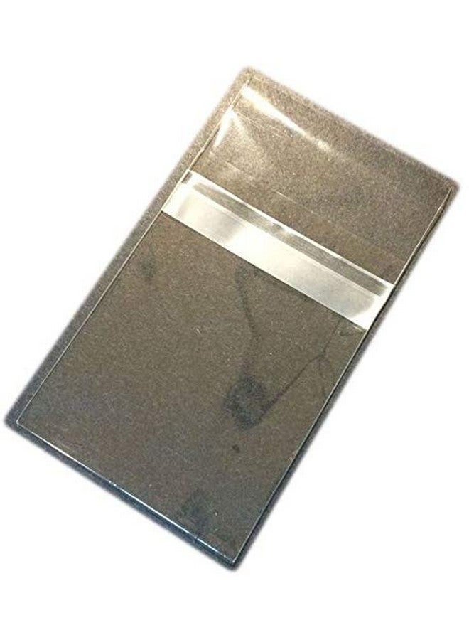 100 Pcs 4 5/8 X 5 3/4 Clear A2+ (P) Card Protective Resealable Cello/Cellophane Bags (Fit One A2 Size Card W/Envelope) Tape Strip On Body