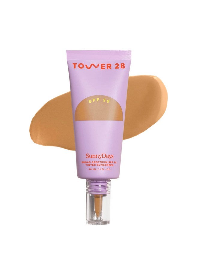 Beauty Sunnydays Spf 30 Tinted Mineral Sunscreen For Sensitive Skin 2In1 Facial Broad Spectrum Uva/Uvb Protection + Foundation Shade 30 Pch 1 Fl Oz