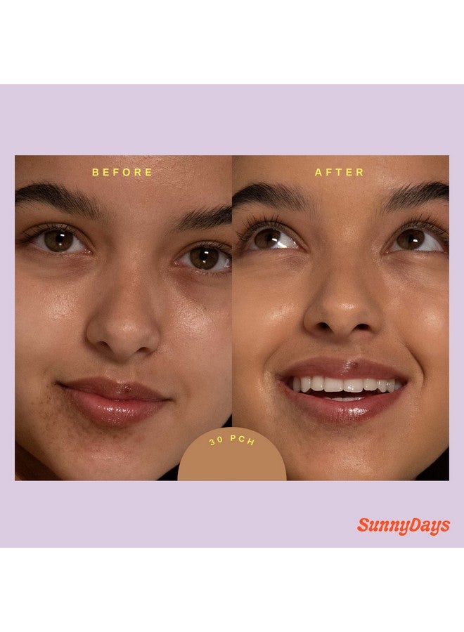 Beauty Sunnydays Spf 30 Tinted Mineral Sunscreen For Sensitive Skin 2In1 Facial Broad Spectrum Uva/Uvb Protection + Foundation Shade 30 Pch 1 Fl Oz