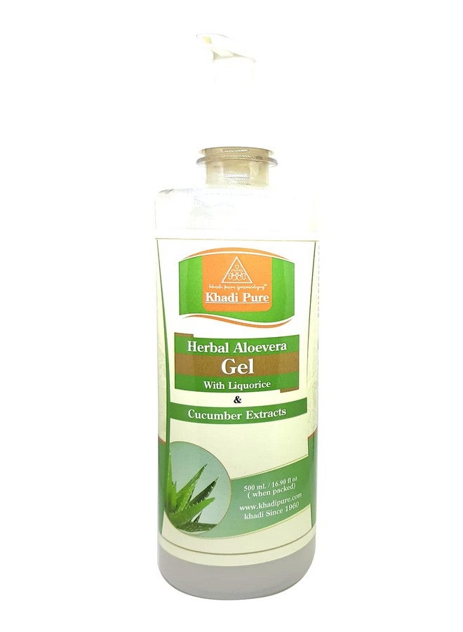 Herbal Aloe Vera Gel With Liquorice & Cucumber Extracts (Transparent) 500 G