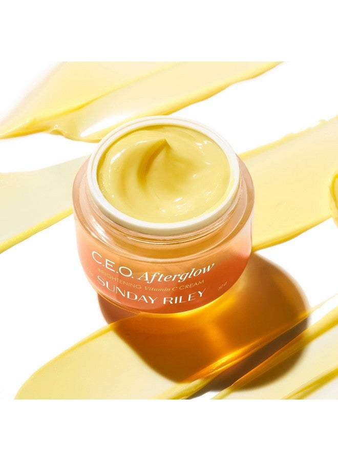 C.E.O. Afterglow Brightening Vitamin C Cream Face Moisturizer 0.5 Oz.