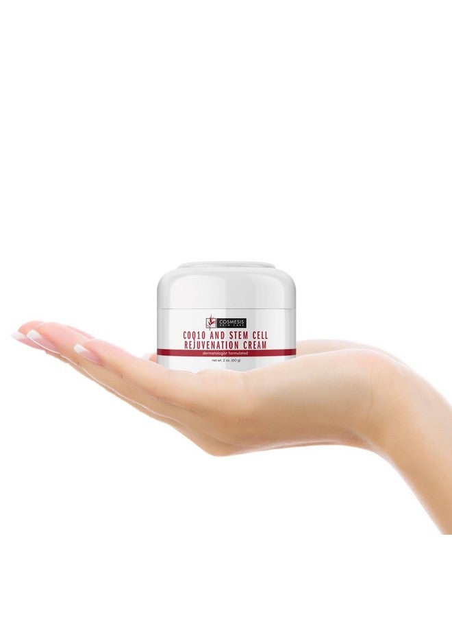 Coq10 & Stem Cell Rejuvenation Cream Fight Oxidative Stress Reduce Wrinkles Promote Youthful Skin. Goji Berry & Orchid Extracts. 2 Oz.