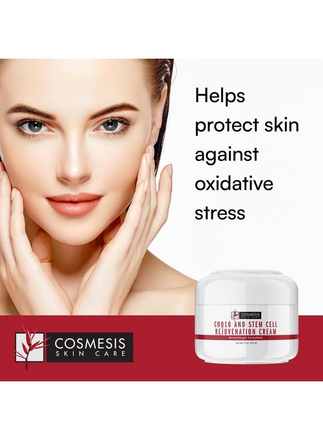 Coq10 & Stem Cell Rejuvenation Cream Fight Oxidative Stress Reduce Wrinkles Promote Youthful Skin. Goji Berry & Orchid Extracts. 2 Oz.