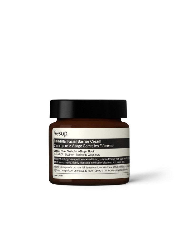 Elemental Facial Barrier Cream Intensely Nourishing Richly Emollient Hydrator Conditions And Sooths The Skin'S Barrier 2.0 Oz