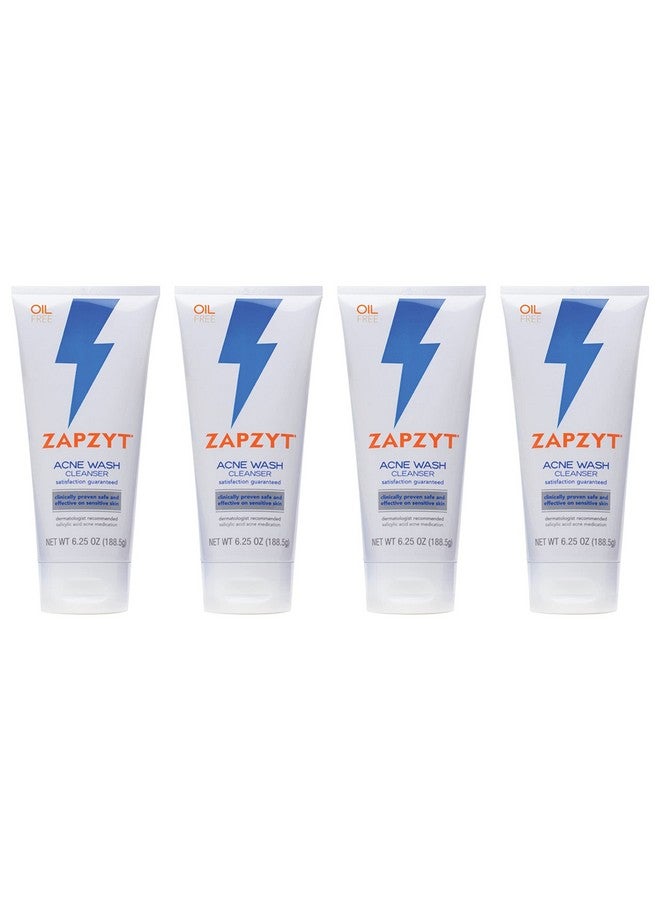 Acne Wash With Salicylic Acid 6.25 Oz (Pack Of 4)