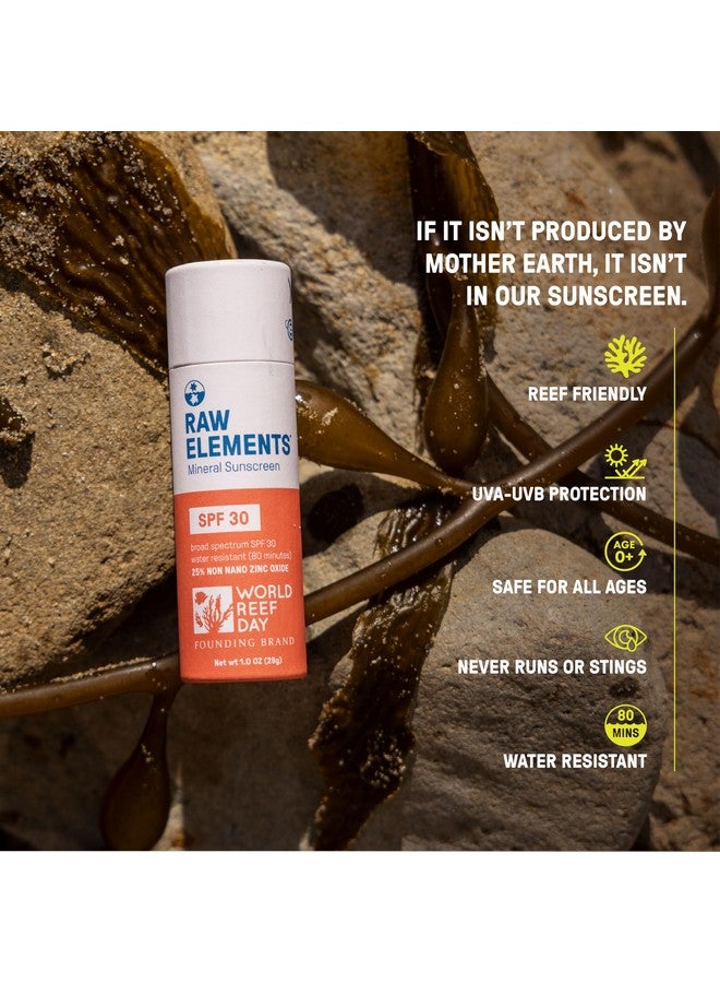 Ocean Ramsey World Reef Day Organic Sunscreen Stick Spf 30 Nonnano Zinc Oxide Reefsafe Crueltyfree Moisturizing Zero Waste Tube 1 Oz