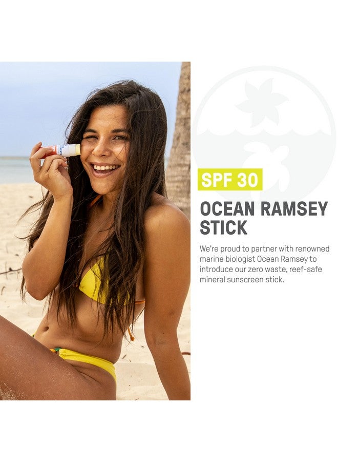 Ocean Ramsey World Reef Day Organic Sunscreen Stick Spf 30 Nonnano Zinc Oxide Reefsafe Crueltyfree Moisturizing Zero Waste Tube 1 Oz