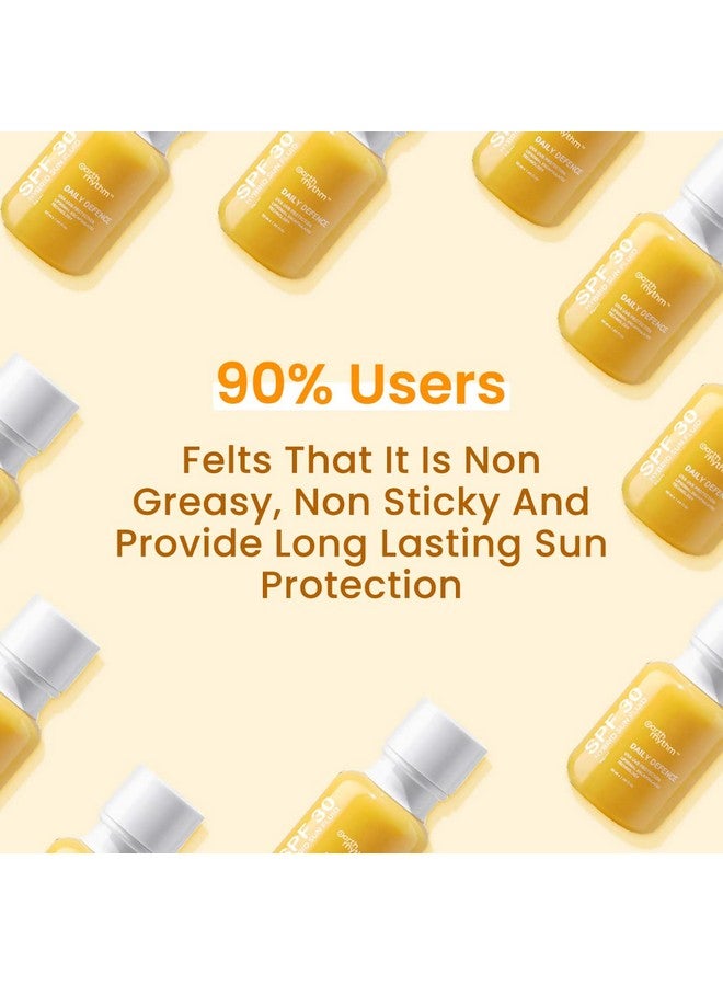 Sunscreen Spf 30 For Oily Sensitive Acne Prone Or Dry Skin Pa+++ Non Sticky/Non Greasy Leaves No White Cast Men & Women 50 Ml