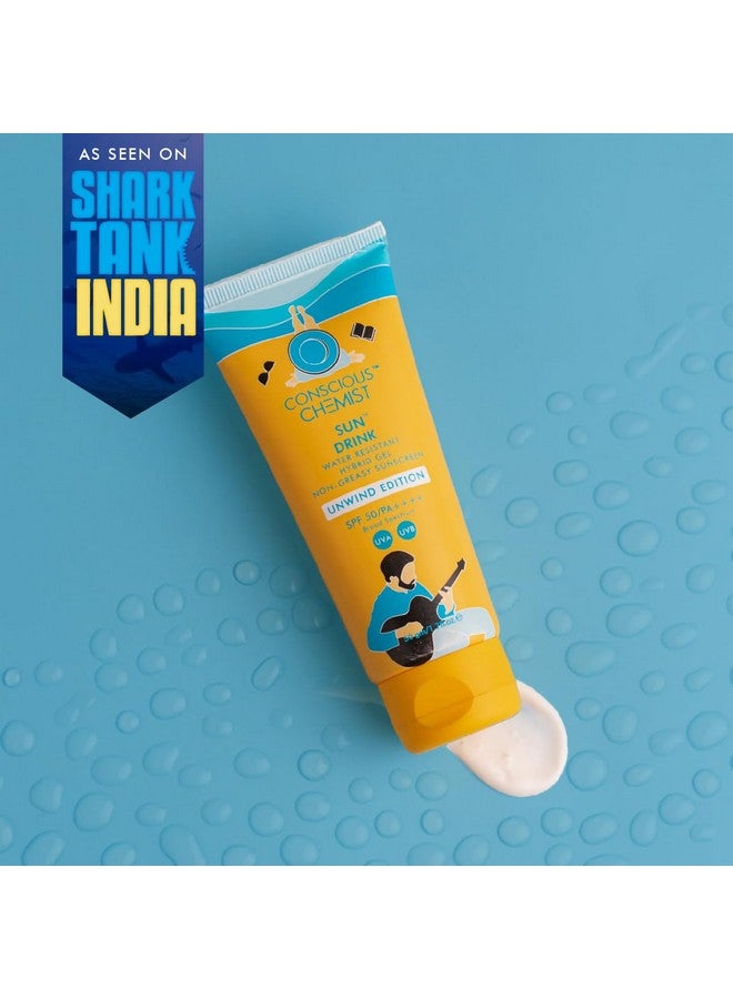 ® Sun Drink Hybrid Spf 50 Pa++++ Sunscreen Unwind Edition With Water Resistant Uva/Uvb Protection All Skin Type No White Cast Cruelty Free 50G (Pack Of 3)