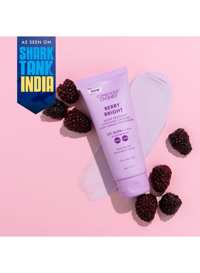 ® Hybrid Lightweight Gel Sunscreen Spf 50 Pa ++++ With Water Resistant Niacinamide Black Berry Extract Nongreasy No Whitecast All Skin Types Cruelty Free Pack Of 2