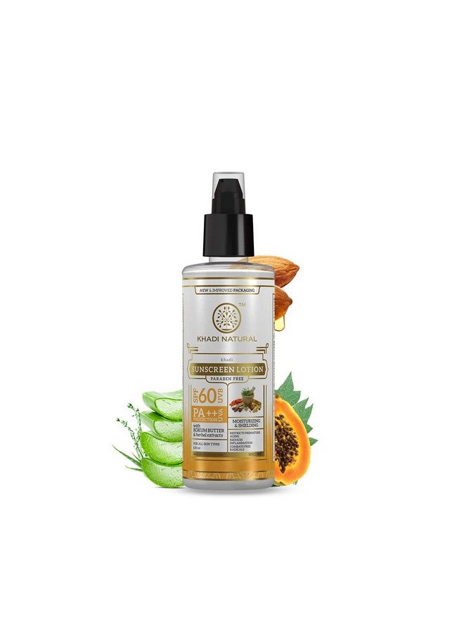 Sunscreen Spf 60 Pa++ With Kokum Butter & Herbal Extractsnonsticky Diminishes Skin Blemisheskeeps Skin Nourished Paraben Free Suitable For All Skin Types 100Ml